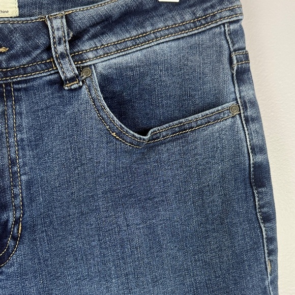 CHARLIE B Denim Flare Jeans with Gold Embroidery - Picture 5 of 15